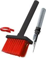 SCENTY collapsible Leaning Soft Brush Keyboard Cleaner 5-in-1 Multi-Function Computer Cleaning Tools Kit Corner Gap Duster Key-Cap Puller for Bluetooth Earphones Laptop