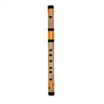 NEXTOMART Musical Flutes Bamboo Flutes C Natural 7 Hole Right Hand Bansuri Size 19 Inch With Free Carry Bag