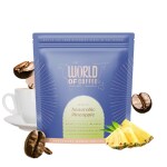 WORLD OF COFFEE Anerobic Pineapple Drip Bag, 10gm, Set of 6 Bags - Makes 6 Cups, 100% Arabica Specialty Coffee | Ready to Brew in 2min | Just pour hot water (Pack Of 6)