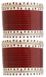 VIBRANCE Bridal Punjabi Chooda Red Chura Set of 34 for Marriage for Girls and Women. Latest small Chura Gives you Royal look (Size_2.4)