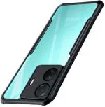 Xykos Black Transparent Silicon Flexible Mobile Back Cover for Vivo S15e