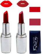 OUR BEAUTY Multicolor Creamy Matte Moisturising Lipstick Ks40, 9 G (Set Of 2)