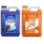 Fivanta 5Ltr Multipurpose Cleaning Gel With 5Ltr Front Load Liquid Detergent- Orange