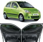 Able Dotnet Car Magnetic Sun Shade Curtains with Zipper for Chevrolet Spark Set of 4 Pcs