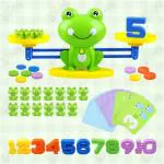Cots and Cuddles 1pc Frog Design Maths Scale Balance and Counting Number Learning Eduactional Toy for Kids Age 3+ (Random Colour)