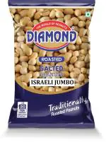 Diamond Sing - Israeli Jumbo Roasted Salted Peanuts (No Husk), 180 Gms | High Protein - Gluten Free Mungfali | Vacuum Packed Singdana (Pack of 2)