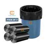 CHIKMA Garbage Bags Small 120 Pcs | 30 Pcs x Pack of 4 Rolls | 17 x 19 Inch | Dustbin Bags/Trash Bags/Dustbin Covers for Wet and Dry Waste