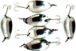 Coral Shakuntala Enterprises Silver Stainless Steel Spoon Fishing Lure, Size 2 (Pack Of 6)