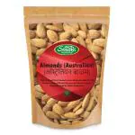 Sindhi Dry Fruits Australian Badam, Sonora Badam, Known as Spanish Almonds, Raw, Eat Fresh Almonds, Tasty and Oily, 100% Natural, Large Size, 250g Zip Pouch