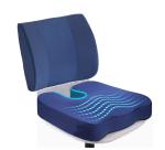 ALANFIT ORTHODESIGN Memory Foam Combo of Memory Foam Orthopedic Lumbar Back Pain Rest & Coccyx seat Cushion, Ergonomic, Lower Back and Coccyx Support, Premium Washable Covers,l1 l2 l3 l4 l5 Support Cushions COMB-BLK74