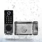 Golens X32 Smart Rim Lock 5-Way Access Keyless Entry Metal Door Lock (IP65 Waterproof)