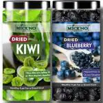 mickno organics Combo of 2 Dried Kiwi & USA Dried Blueberry Dry Fruits (200gm Each) Kiwi, Blueberry (2 x 200 g)