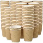 EOS- BUILDING TRUST Ripple Paper Non Slip Cups with Leak Proof & Three Corrugated Layer Ideal for Hot, Cold Hot Coffee/Drinks for Party (75)