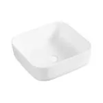 PARRYWARE INSLIM Series Table Top WASH BASIN (White) | 390x390x140mm, Square | Ceramic Basin/Sink for Bathroom, Living Room | Table / Counter Top | C041J1C