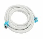 New Ware 1.5 Meter Flexible PVC Washing Machine Inlet Hose - Universal Water Inlet with Tap Adaptor/Connector for Top & Front Load Fully Automatic Washing Machines (White)