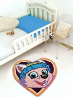 Saral Home Easy Living Pink Microfiber Paw Patrol Anti Skid Bath Mat 50x60 cm