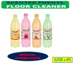 HELPER HERBAL SCENTED PHENYLE MIX 4COLOUR - PACK OF 4PC ,1LITER EACH