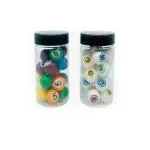Tosca Bubble Gum Candy Combo | Terror Eyes & Pool Balls (20 Balls in Each Jar)