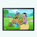 NOKKES Chota Bheem Kaliya Dholu Bholu Chutki Raju Jaggu 5X7 Photo Frame_AQD1_1