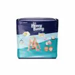 Honey Bunny Pants Diapers XXL - 24 pcs with Wetness Indicator, Silky Soft - Bubble sheet (12-25 kgs)