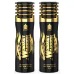 AdilQadri Workout Warrior Best Gym Deodorant French And Strong Fragrance 100% Alcohol Free Deodorant Body Spray (Pack Of 2)