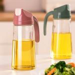 ECOVISTA Oil Bottle Dispenser With Auto Flip Cap Oil Dispenser,Olive Oil Dispenser, Oil Dispenser for Kitchen Spray, 2-In-1 Oil Sprayer And Dispenser, Spray and Pour Oil Dispenser for Kitchen 1 pcs