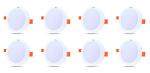 Murphy 10W Vega Round LED Natural White Panel Ceiling Light (pack of 8)