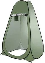 Inditradition Full Privacy Portable Cloth Changing Tent for Camping, Picnic, Outdoor Shoot (190 cm, Green with Silver Coat Inside)