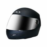 O2 PRO Full Face Helmet with Scratch Resistant Mercury Visor, Cross Ventilation & Matte Finish Plain for Men’s Bike Motorcycle Scooty Riding (Matt Black, M)