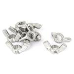 RELY (Pcs-50) M6 Thread Butterfly Wingnut Carbon Steel Zinc Plated | Hand Twist Tighten Ear Butterfly Wing Nuts for Fixing and Connecting Screws Bolts Nuts,Furniture Mounting Fasteners