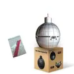 Baker's Cutlery Silver Plastic Round Bomb Shaped Cake Mold