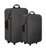 Sitara Bag Suitcase Polyester Luggage S ShapeThree Wheel Combo Trolley Bag (Pack of 2) (Grey)