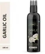 Desi Crew 100 Percent Pure Garlic Oil with Comb Applicator Cold Pressed for Non Sticky Hair 100 ml