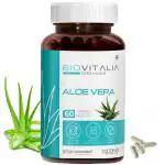 Biovitalia Organics Aloe Vera Capsule for Men & Women | Helps Nourish Skin & Hairs | Boost Immune System | Supports Healthy Digestion - 60 Veg Capsules