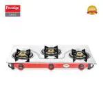 Prestige Sleek Stainless Steel Gas Stove (3 Burners)