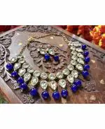 Jn Handicraft Alloy Copper-Plated Gold Jewel Set For Women And Girls