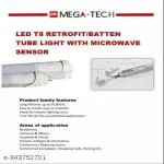 MEGA-TECH T5 Tubelight with dimming motion sensor 20W 4 feet