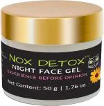 NOX DETOX Night Face Gel | Niacinamide | Vegan | Gender Neutral | Anti-Acne | Night Care (50 g)