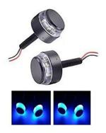 A4s Automotive and Accessories Blue Bike Handle Bar LED Turn Signal Indicator Set of 2