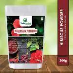 Vedicmedics Hibiscus Powder (Hibiscus rosa-sinensis) Organic & Natural 200 g