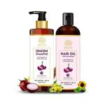 MaatiNaturals Onion Hair Oil and Shampoo for Strong and Healthy Hair
