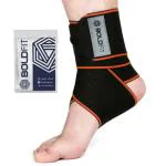 Boldfit Premium Ankle Support Wrap for Men Ankle Support for Pain Relief Compression Brace for Injuries, Ankle Protection Strap