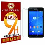 Kite Digital Sony Xperia E4 Premium Tempered Glass Screen Protector Slim 9H Hardness 2.5D