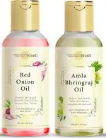 Parwati Gramudyog Herbal Products Red Onion Oil+ Amla Bhringraj Oil 100% (Pack of 2)