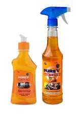 Pure V Otta Kitchen Cleaner, 220 Ml With Glass O Kitchen, 500 Ml (Combo Of 2)