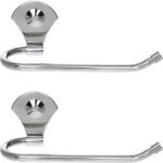 Flaner Stainless Steel Towel Holder/Napkin Ring/Towel Stand/Towel Hanger/Towel Rod(Pack Of 2) Silver Towel Holder (Stainless Steel)