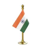 The Flag Company Indian Flag for Car Dashboard - Single Gold Plastic