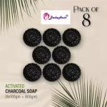 BADA HAIR Activated Charcoal Soap Pack Of 8