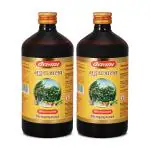 Baidyanath Bhringrajasav - 450 ML | Helps to Manage Common Cold, Cough & Premature Greying of Hair | Maintains Overall Wellbeing (Pack of 2)