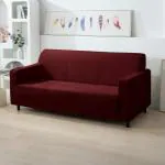 HOKIPO 200 GSM Premium Velvet Sofa Cover 3 Seater Fully Covered, Burgundy (AR-4738-BRGN)